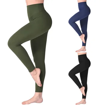 Sport Leggings Kvinder Yoga Bukser Brugerdefinerede Logo Workout Fitness Tøj Løbebukser Fitness Tights Strække Sportstøj Legging