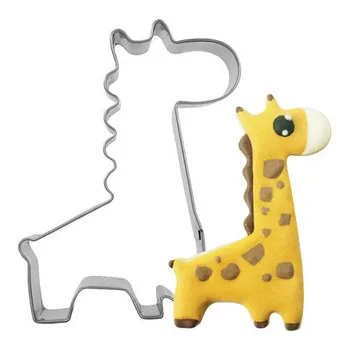 Spottet Giraf Kiks Skimmel Cookie Kage Fondant Mold Udstikkere Bageforme at Bage Kager Værktøjer Genanvendelige Madlavning DIY Gadgets Køkken