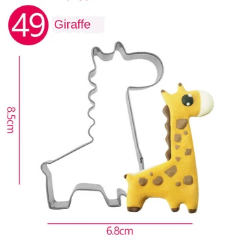 Spottet Giraf Kiks Skimmel Cookie Kage Fondant Mold Udstikkere Bageforme at Bage Kager Værktøjer Genanvendelige Madlavning DIY Gadgets Køkken