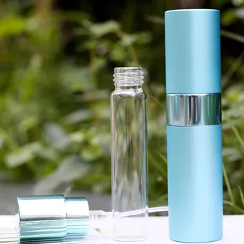Spray Flaske Luksus Genpåfyldelige Forstøver Kosmetiske Container Bærbare Rejse Størrelse 8ML Hvirvlende Aluminium Parfume Hætteglas 25pcs/masse