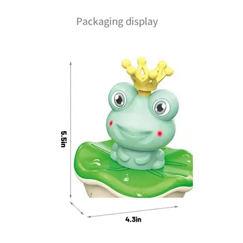 Spray Vand Kolonne Flydende Badning Toy Frog Form Water Spray Badekar Toy Børn Badeværelse Med Badekar Badning Sprinkler