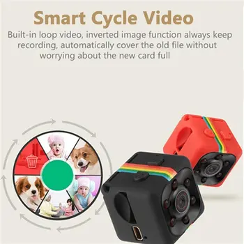 SQ11 DV-Kamera, 1080p Sensor Bærbare Sikkerhed Videokamera Lille Cam Motion Detection Støtte TF Kort Kamera
