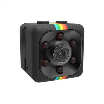SQ11 DV-Kamera, 1080p Sensor Bærbare Sikkerhed Videokamera Lille Cam Motion Detection Støtte TF Kort Kamera