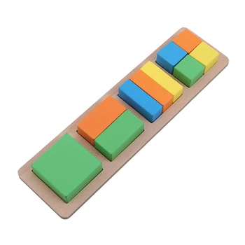 Square Puzzle Baby Kognitive Geometri Træ-Puslespil Børns Uddannelse Træ Legetøj Trekant Runde børns Uddannelsesmæssige Legetøj