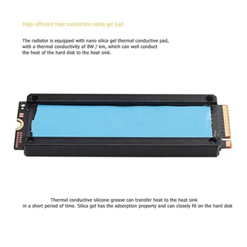 SSD Heatsink Køligere OLED-Digital Display-M. 2 NVME 2280 Solid State Disk-Køler køleventilator Heat Termisk Pad