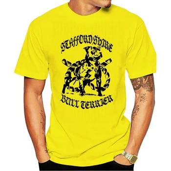 Staffordshire Bull Terrier Billede hunderacen Staffordshire Knude Mænds T-Shirt T-Shirt til Mænd Kort Ærme Sjovt
