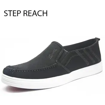 STEPREACH Mærke sko mænd sko casual-loafers åndbar, af denim, kanvas slip-on forår/efterår gummi shoes hombre lys