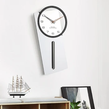 Stue Nordiske vægur Pendul Stor Størrelse Moderne Design Silent vægur Enkel Tavs Reloj De Forhold Home Decor DL60WC