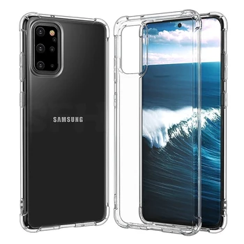 Stødsikker Mobiltelefon Etui Til Samsung Galaxy A50 A51 A70 A71 A10 A30 S8 S9 S10 S10e S20 S21 Plus S21 Ultra Silikone Case Back Cover