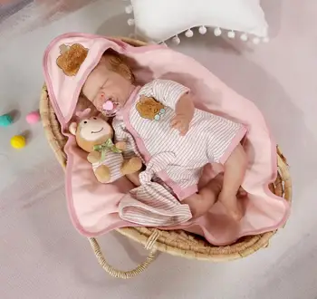 Super Realistisk bebes reborn dukke 50cm bløde nyfødte Bebe i live iCradle Boutique silikone reborn baby doll for børn gave