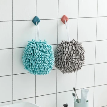 Super Stærk Badeværelse, Køkken, Vand-Absorberende og Quick-Tørring Håndbold Chenille Kreative Hængende Håndklæde