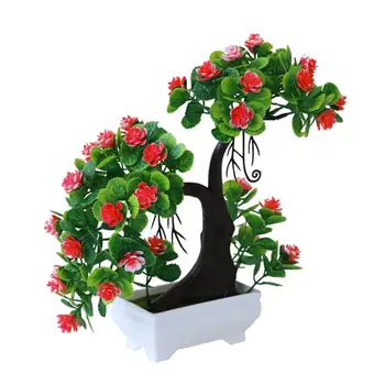 Sweetheart Tree Moderne Smuk Simuleret Potteplanter Kunstig Plante Simulering Blomster Ornament DIY Hjem Dekoration