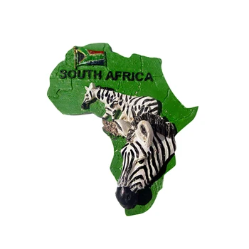 Sydafrika Køleskab Magnet Zebra Køleskab Magnetiske Mærkat Hjem Køkken Dekoration Rejse Souvenirs
