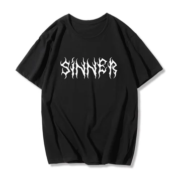 Synderen Brev Print T-shirt Harajuku Hipster Punk Stil Unisex T-Shirt Street Style Løs Casual Cool Tee Gotiske Kvinders Top