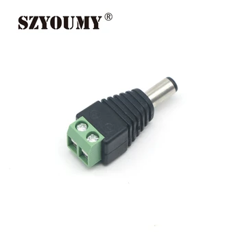 SZYOUMY 500PCS Mandlige Mark Polaritet DC Power Jack-Stik, Adapter Til 5050 3528 Enkelt Farve LED Strip Light