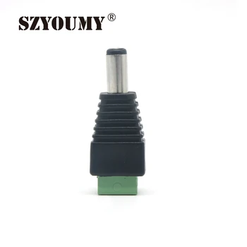 SZYOUMY 500PCS Mandlige Mark Polaritet DC Power Jack-Stik, Adapter Til 5050 3528 Enkelt Farve LED Strip Light