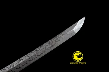 Særlige self temperering T10 stålklinge, Japansk Katana-Tachi Samurai Sværd Full Tang