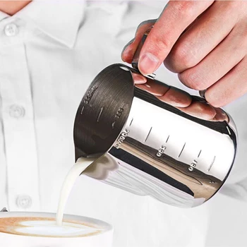 Sæt Espresso 51MM Og Tamper Måtten Silikone Gummi Manipulation Hjørne Mat Kaffemaskine med 350ML mælkekande og Art Pen