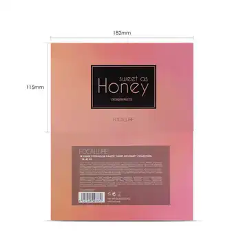 Sød som honning shadow palette let at bruge glitter øjenskygge palet af høj kvalitet fosco skygger
