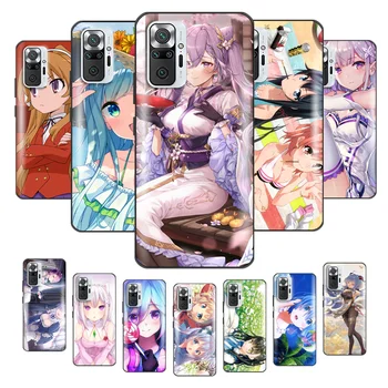 Søde Anime Piger Telefon Tilfældet For Xiaomi Mi 10 10T 11-10S Ultra Lite CC9 9 SE Pro A3 Mi 10 10T 11 10'ERE TPU Funda Ultra-Tynd