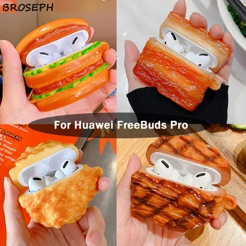 Søde Funny Fødevarer Øretelefon Sag For Huawei FreeBuds Pro Wireless Bluetooth Headset Dækning For Freebuds Pro Soft Silikone Tilfælde