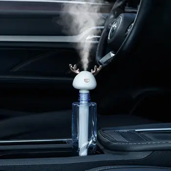 Søde Mini Æterisk Olie Diffuser Bil Bærbare USB-luft Luftfugter Justerbar Højde Ultralyd Tåge Kaffefaciliteter Fogger Aroam Difusor