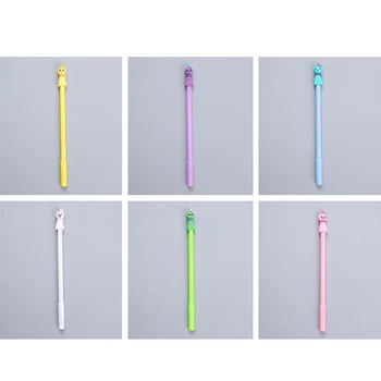 Søde Solrige Dukker Gel Pen, Fuld nålespidsen, 0.38 mm Refill, Sort Blæk, Candy Farve Shell -, Skrive-Gel Pen Studerende Kontor Levering