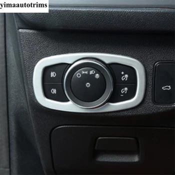Søjle En Fare Advarsel Lamper Aircondition, AC Kontrolpanel Vinduet Lift-Knappen Dække Trim For Ford Focus MK4 2019 - 2021 Matte ABS Tilbehør