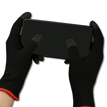 Sølv Fiber Anti-Slip Tryk på Skærmen Handsker Holde Varmen Gaming Handsker til PUBG Mobile Spil Tryk på Skærmen Finger Ærmer