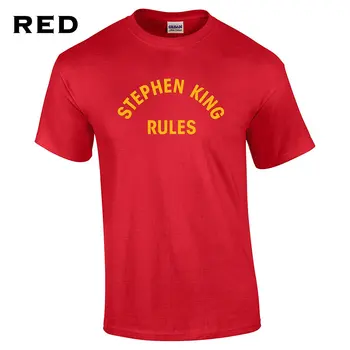T-Shirt Til Mænd Af Høj Kvalitet T-Shirts T-Shirt 2019 Mode Mænd Stephen King Regler