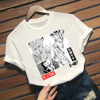 T-shirts til Kvinder Animationsfilm Dr Sten Senku Ishigami Tsukasa Afgørende Sjove Kvindelige T-Shirt 2021 E=MC^2 y2k shirt æstetisk tøj