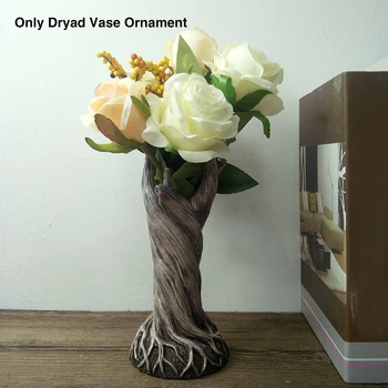 Table Centrepiece Resin Art Tree Trunk Furnishing Flower Pot Dryad Vase Ornament Office Living Room Bedroom Restaurant For Shelf