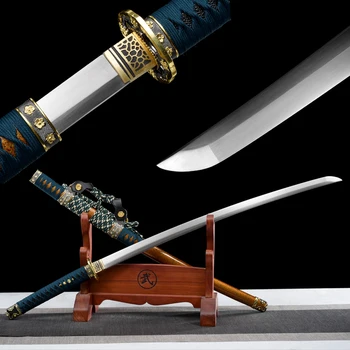 Tachi Japansk Katana Sværd 1095 Stål Hånd Smedning Samurai Full Tang Kniv Skarphed God sejhed Home Decor