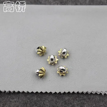 Takahashi Kagura Goro ' s 925 Sterling Sølv Fjer Vedhæng af Perler, Perle Gul Blomst Perler DIY Tilbehør Halskæde