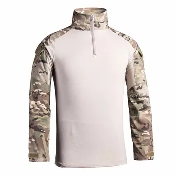 Taktisk Militær Camouflage T-Shirt Mænd Multicam-US Army Combat Shirt Angreb Camo Militar Uniform Airsoft T-Shirt