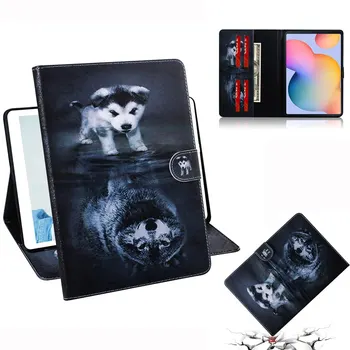Taske Til Samsung Galaxy Tab S6 Lite 10.4 SM P610 P615 2020 Tilfælde TPU Cover Smart Malet Læder Tablet Stå Tilfælde + Film Pen