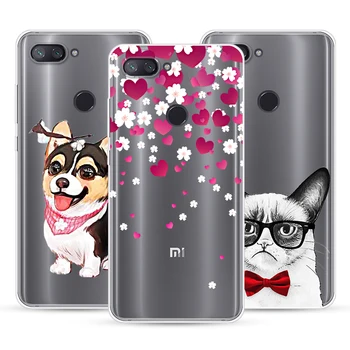 Tegnefilm Dog Tilfældet For Xiaomi Mi-8 Lite/Mi-8 Unge (Mi-8X),Mobil Shell,TPU Materiale Malet Farve Maleri Tilfælde.19 Farver!
