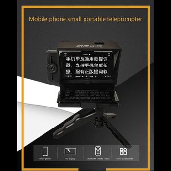 Teleprompter Telefon/DSLR-Kamera Optagelse Bærbare Inscriber Mobile Teleprompter med Fjernbetjening til Telefonen