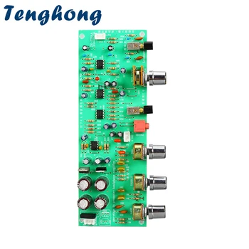 Tenghong 4558 Tone Bord Preamp Med Diskant Bas Lydstyrke Justering Forstærker Tonen Controller Til Digitale Forstærkere yrelsen DIY