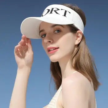 Tennis Caps Sun Sport Visir Hat Til Mænd, Kvinder Kører Beach Baseball Caps Farve Engros golf hatte