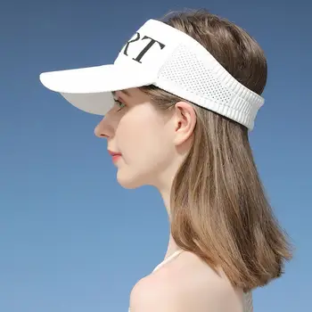 Tennis Caps Sun Sport Visir Hat Til Mænd, Kvinder Kører Beach Baseball Caps Farve Engros golf hatte