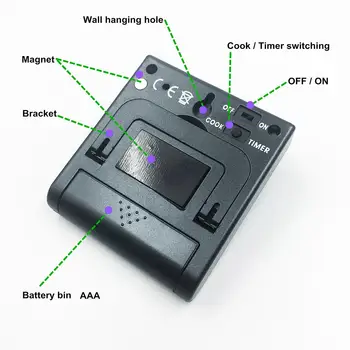 Termometer Fugt Meter Trådløs Bluetooth-kompatibel smartphone Temperatur Luftfugtighed Sensor til Husholdnings-Soveværelse Tilbehør
