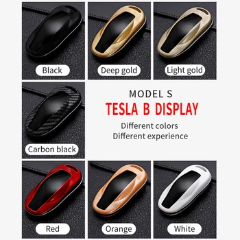[Tesla Model3 X Y S] Biler Centrale Plast Tilfælde Omfatte Tilbehør Shell Protector Bil Nøglering Nøglering Til Tesla Model S Tre Y-X