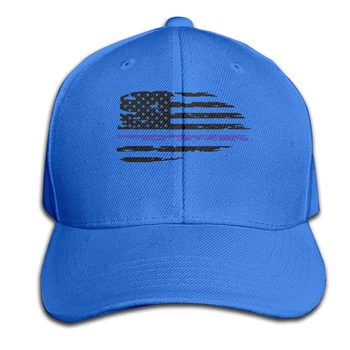 THIN BLUE LINE AMERIKANSKE FLAG SKJOLD TTT herre kvinde Fashionable åndbar Hip hop caps