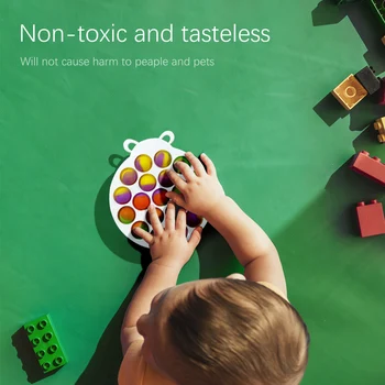 Tie-Dye Tryk Boble Sensoriske Pille Toy Autisme Særlige Behov Stress Relief Koncentration Uddannelse Afslappende Legetøj