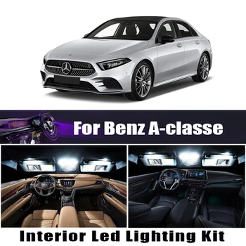 Til Mercedes Benz A klasse W168 W169 W176 LED Indvendige Dome Kort Forfængelighed Kuffert Footwells Lys Kit 1997-2017 2018 Canbus Pærer