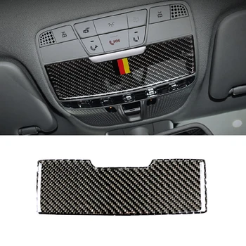 Til Mercedes Benz C-Klasse W205 C180 C300 C200 GLC260 Carbon Fiber Bil Foran Reading Light Panel Solbriller Dæksel