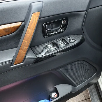 Til Mitsubishi Pajero 2007-2019 Bil Indre Vindue Lift-knappen-Knappen Panel Cover Frame Trim Dekorative Tilbehør