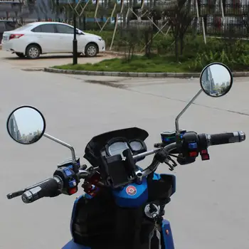 Til Suzuki gsx 600 1400 650f gsf 1250 650 gsr 600 750 Motorcykel bakspejlet rundt spejl motorcykel lang stilk tilbehør