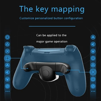 Tilbage-Knappen for Udlæg til PS4 Trådløse Controller, Bageste Kortlægning Knappen med Display, Gamepad Tilbage Tilbehør